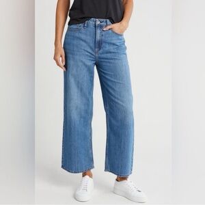 Rag & Bone Lori Mid Rise Crop Lightweight Denim Jeans Medium Wash Size 28